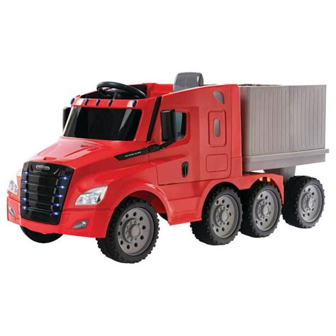 The eCascadia does not disappoint. . 12v freightliner ecascadia rideon toy blue